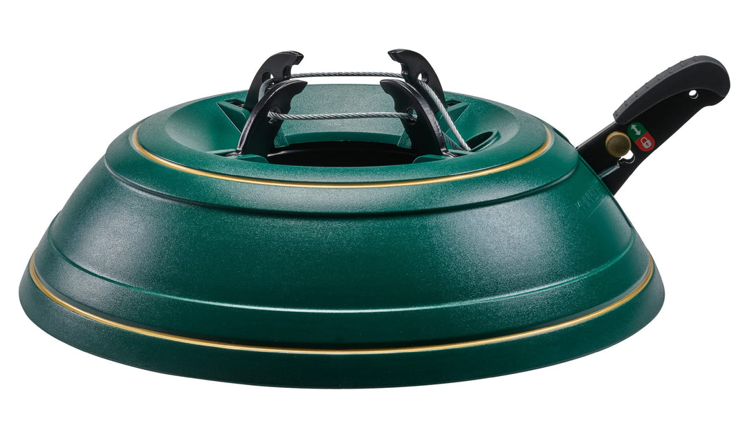 KRINNER Weihnachtsbaum Christbaumständer Vario Classiv Grün 39cm inkl. Fusspedal-und Einseiltechnik