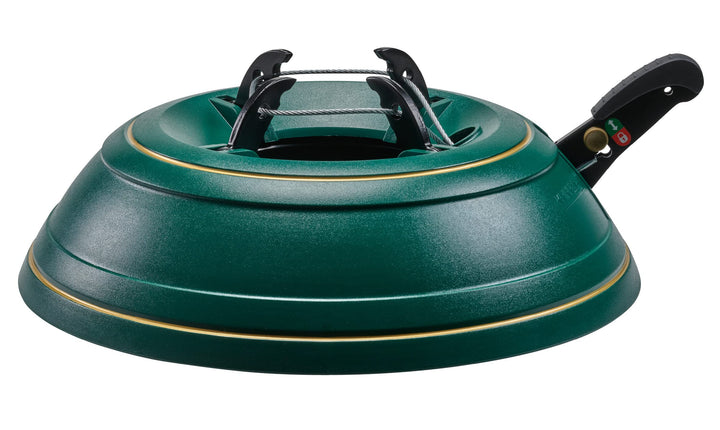 KRINNER Weihnachtsbaum Christbaumständer Vario Classiv Grün 39cm inkl. Fusspedal-und Einseiltechnik