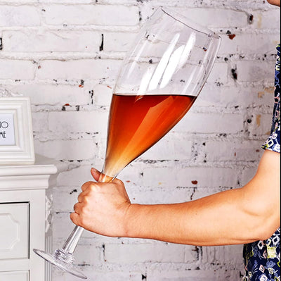 YUANXIN Riesiges Champagnerglas Weinglas Riesiges Stielglas Kreativer überdimensionaler Kelch Extra