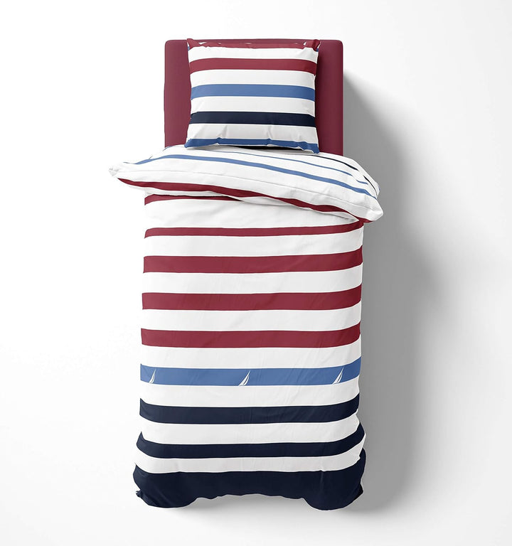 Nautica Home Finn BETTWÄSCHE Set 100% Baumwolle 200X200 + 2X 80X80 Kissenbezug