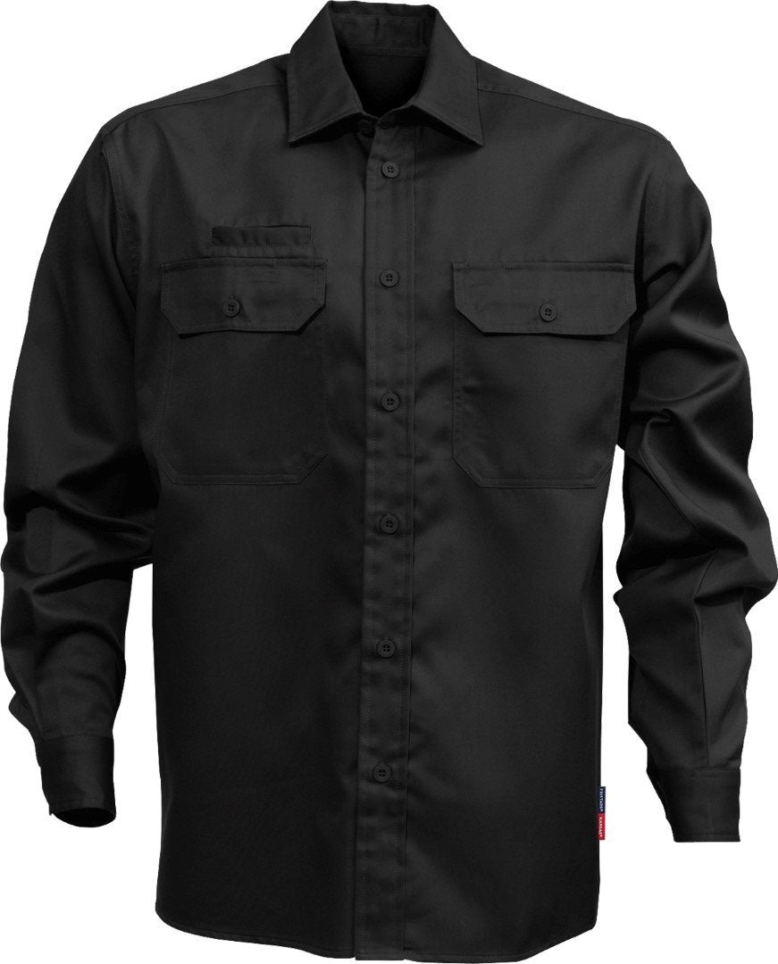 Fristad Kansas - Shirt L/sleeve 7386 BKS X/Large Black 100732-940 XL