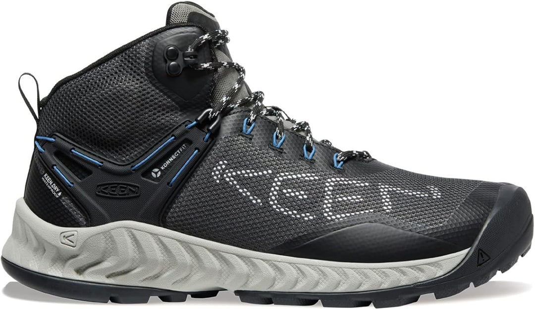 KEEN Herren Nxis Evo Mid Waterproof Wanderstiefel 47 EU Magnet Bright Cobalt, 47 EU Magnet Bright Co