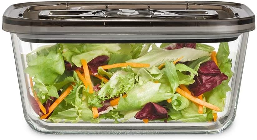 Caso VacuBoxx Eco-Duo S - Vakuum-Frischebehälter / 2 Behälter mit je 500 ml/für druckempfindliche un