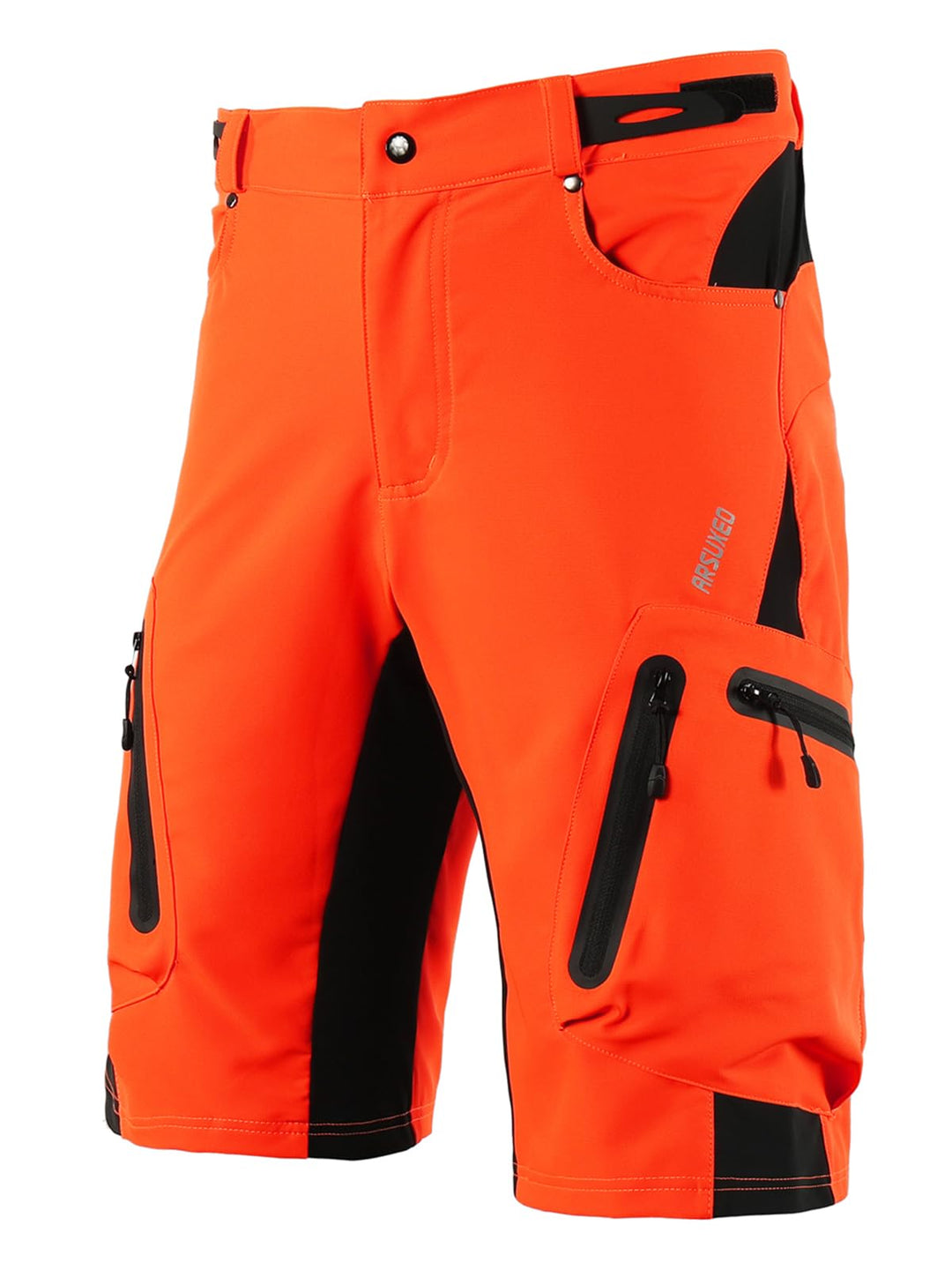 ARSUXEO Herren Radhose Loose Fit MTB Shorts Wasserabweisende Outdoor Sporthose mit 7 Taschen 1202 S