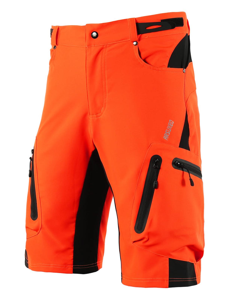 ARSUXEO Herren Radhose Loose Fit MTB Shorts Wasserabweisende Outdoor Sporthose mit 7 Taschen 1202 S