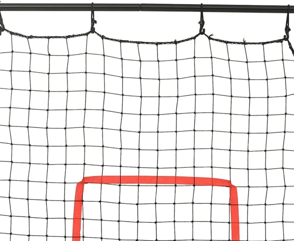 vidaXL Softball Rebounder Fussball Kickback Tor Rückprallwand Trainingsnetz Übungsnetz für Baseball