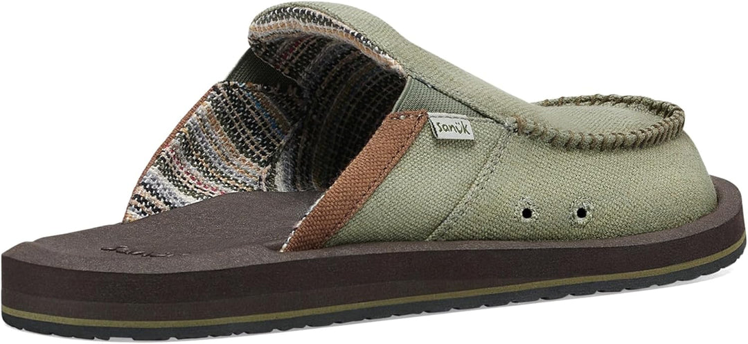 Sanuk Herren You Got My Back St Hanf Slipper 42 EU Armee, 42 EU Armee