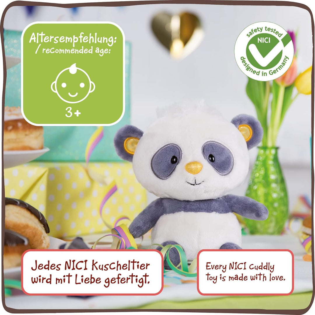 NICI Kuscheltier Singing Panda 20cm I Plüschtier mit Sing & Tanzfunktion mit 2 Songs a 30 Sekunden i