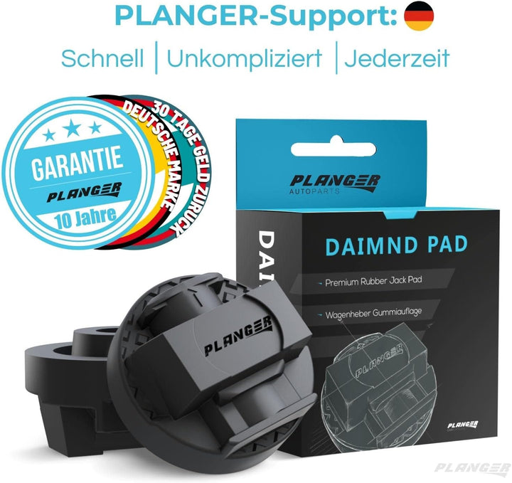 PLANGER® - Wagenheber Gummiauflage (für Mercedes-Benz) - DAIMND PAD - für Rangierwagenheber - Schütz