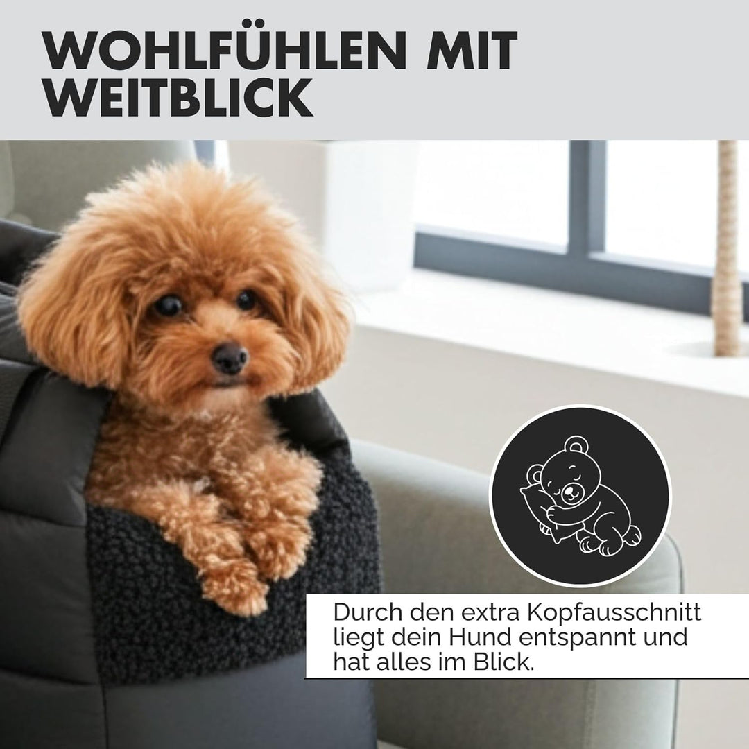 Hundetragetasche SARA | stilvolle Hundetragetasche für kleine Hunde | Wind- & wasserabweisend | Tedd