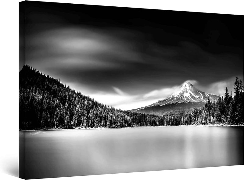 Startonight Leinwandbilder Schwarz und Weiss Unwirkliche Landschaft, Doppelansicht Überraschung Mode