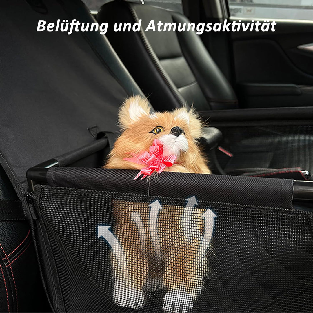 CALIYO Hundesitz Auto für kleine Hunde, Extra Stabiler und Wasserdichter Hundeautositz mit verstärkt