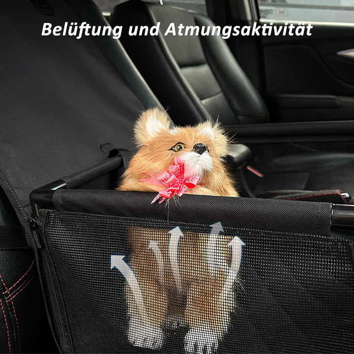 CALIYO Hundesitz Auto für kleine Hunde, Extra Stabiler und Wasserdichter Hundeautositz mit verstärkt