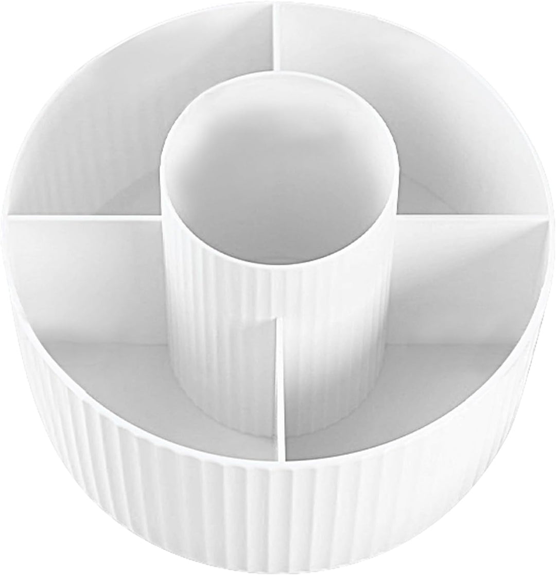 3 Stück Kosmetik Organizer Drehbar, 360 Gard Drehbarer Make Up Organizer mit 5 Fächern, Multifunktio