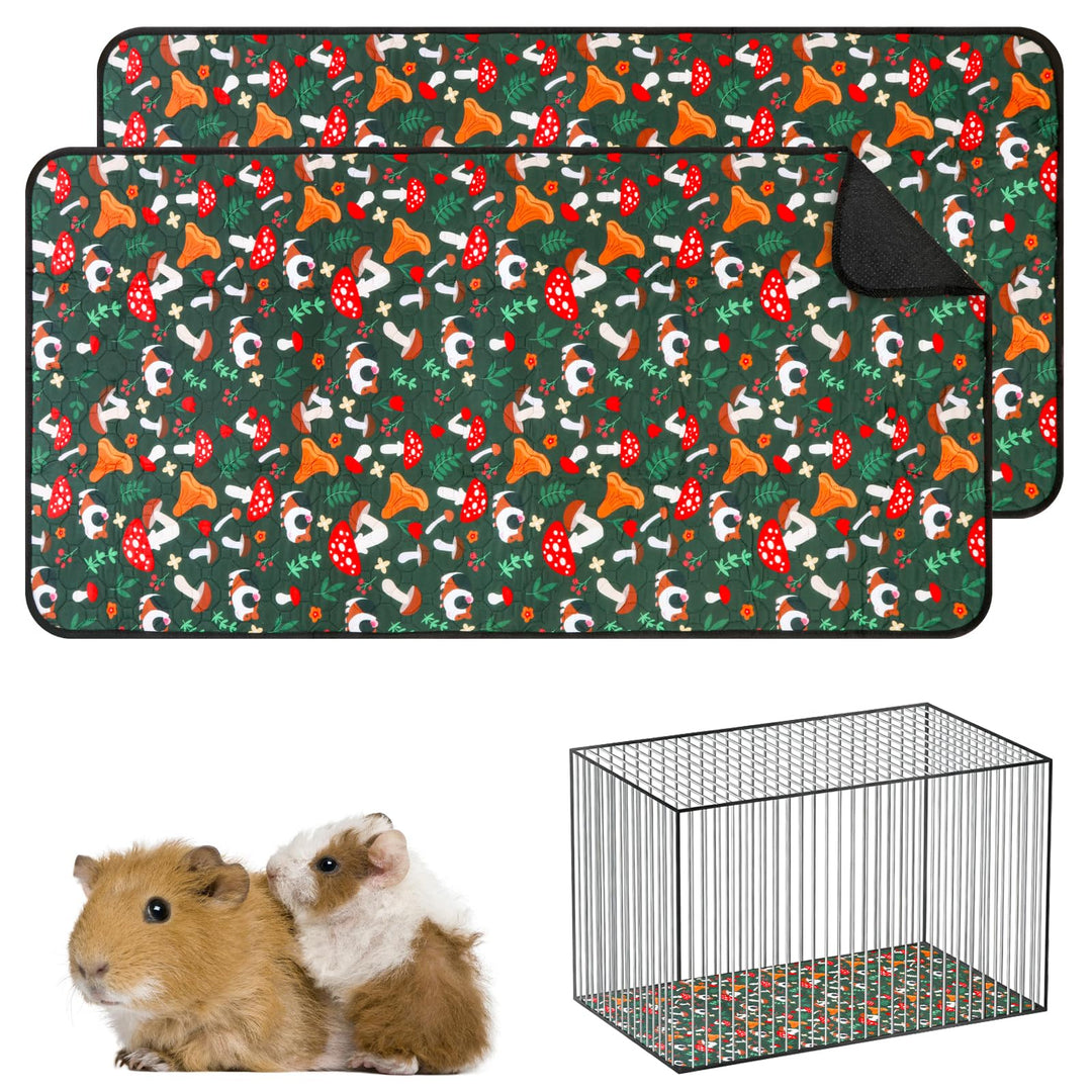 Neerow Wiederverwendbare PIPI Pads, 2 Stück Super Saugfähige Pipipads Meerschweinchen, Waschbar ruts