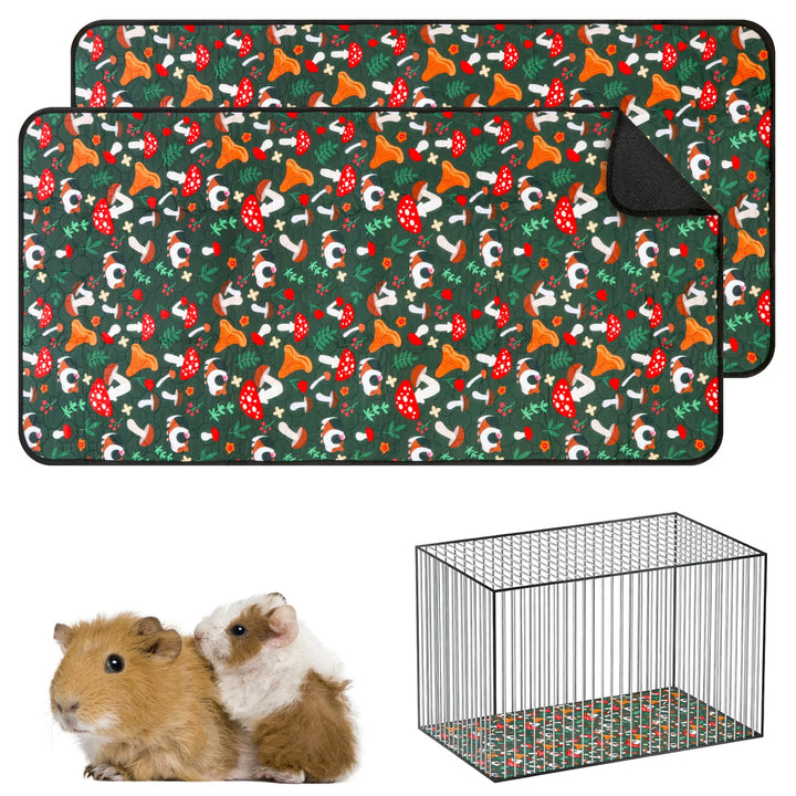 Neerow Wiederverwendbare PIPI Pads, 2 Stück Super Saugfähige Pipipads Meerschweinchen, Waschbar ruts