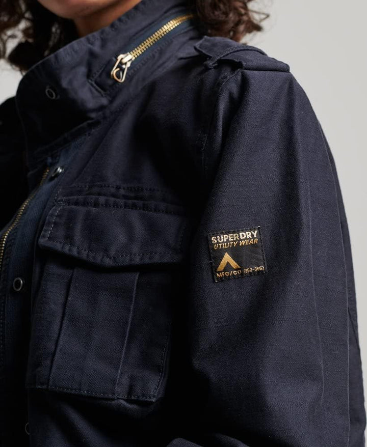 Superdry Damen Militärjacke Jacke 36 finster marineblau, 36 finster marineblau
