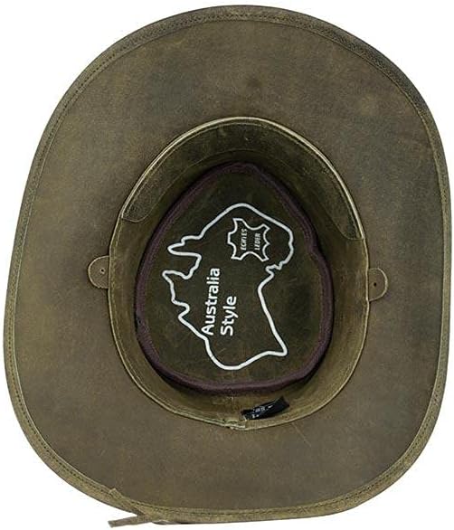 Black Jungle ARAMAC Lederhut Cowboyhut Australienhut Hut XS Khaki, XS Khaki