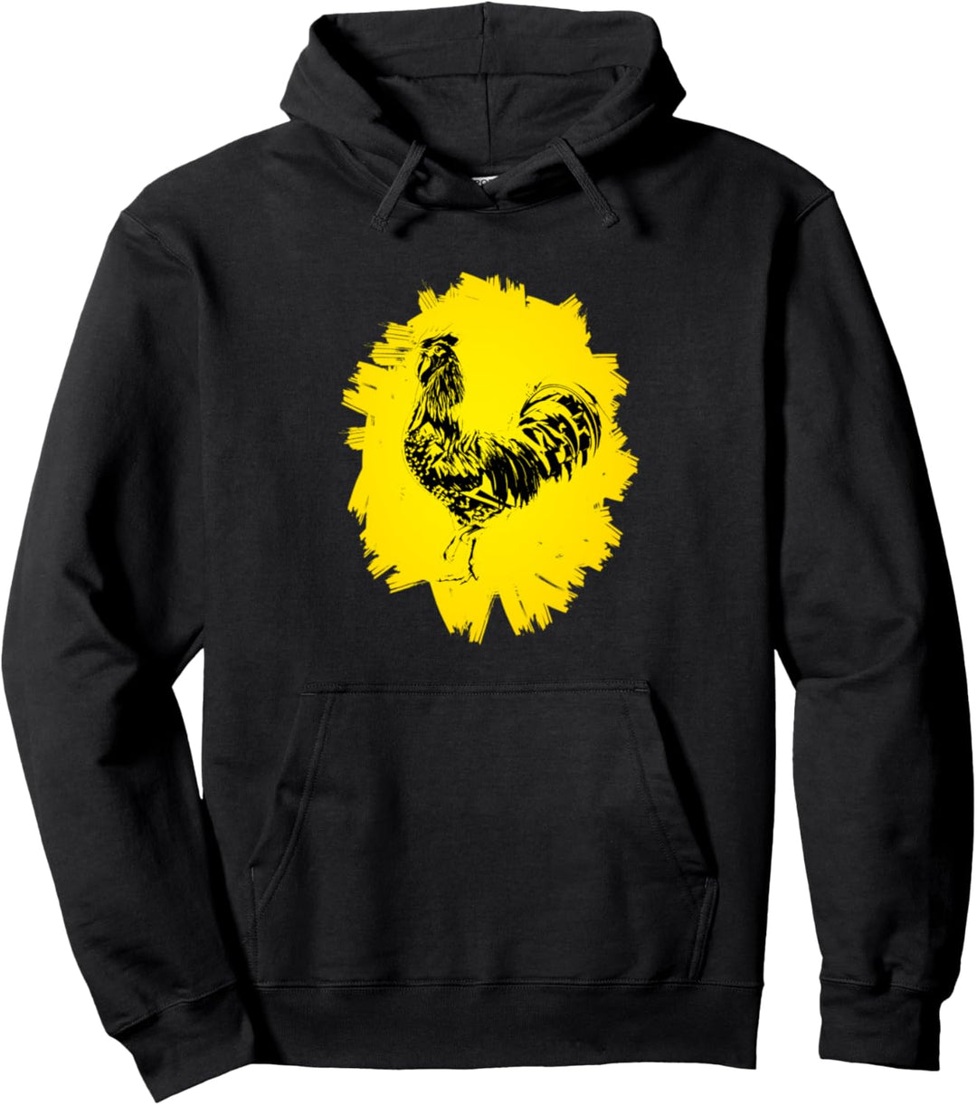 Hahn Huhn Landwirt Motiv Nutztiere Bauernhof Tiere Hühner Pullover Hoodie
