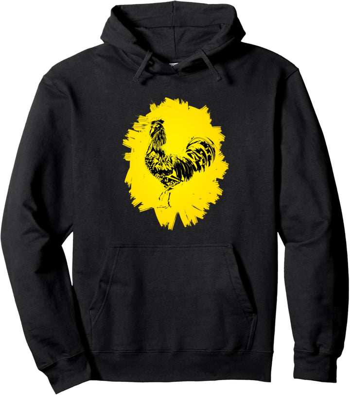 Hahn Huhn Landwirt Motiv Nutztiere Bauernhof Tiere Hühner Pullover Hoodie