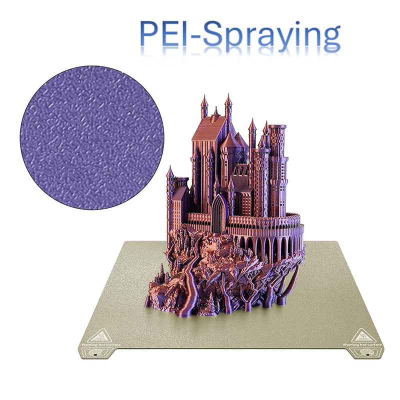 HysiPrui 3D Drucker Doppelseitige strukturierte PEI und PEO Blatt-Bauplatte, flexible entfernbare be