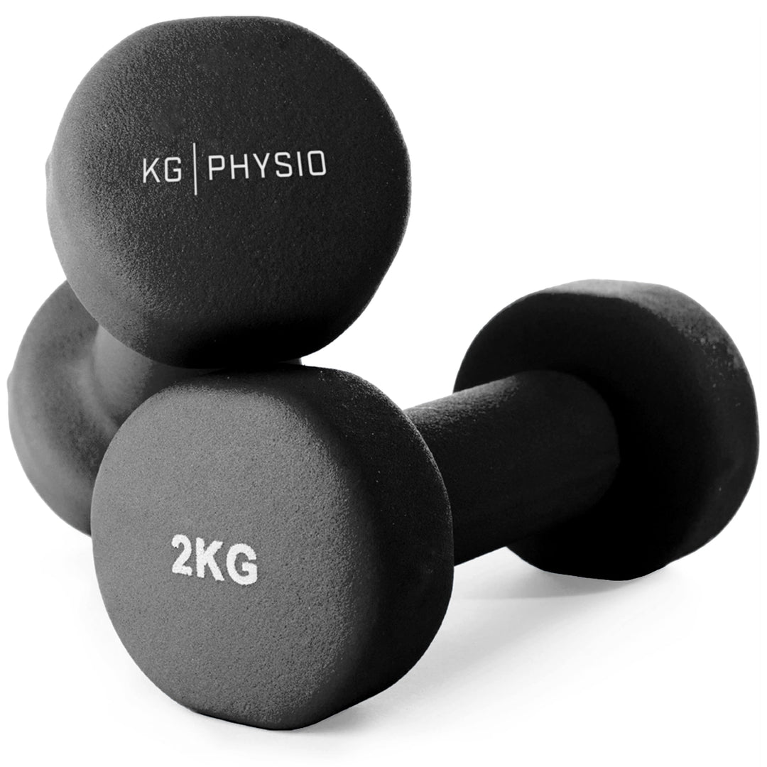 Neopren Hanteln Set - Inkl. Fitnessposter mit 32 Übungen, schweissabweisendes Kurzhanteln 2er Set au