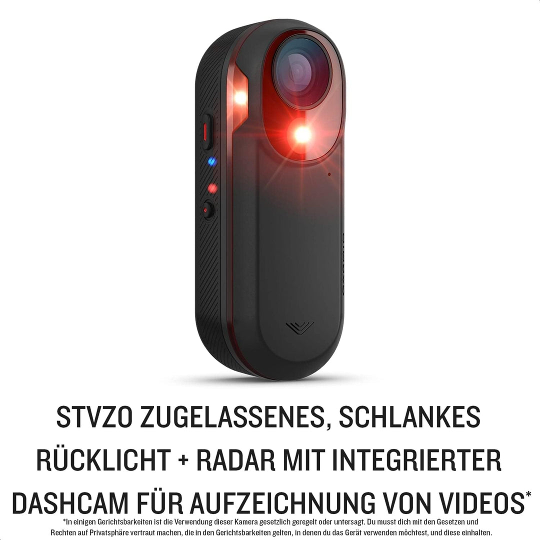 Garmin Varia RCT716 - Radar mit integrierter Dashcam zur Aufzeichnung und Speicherung von Ereignisse