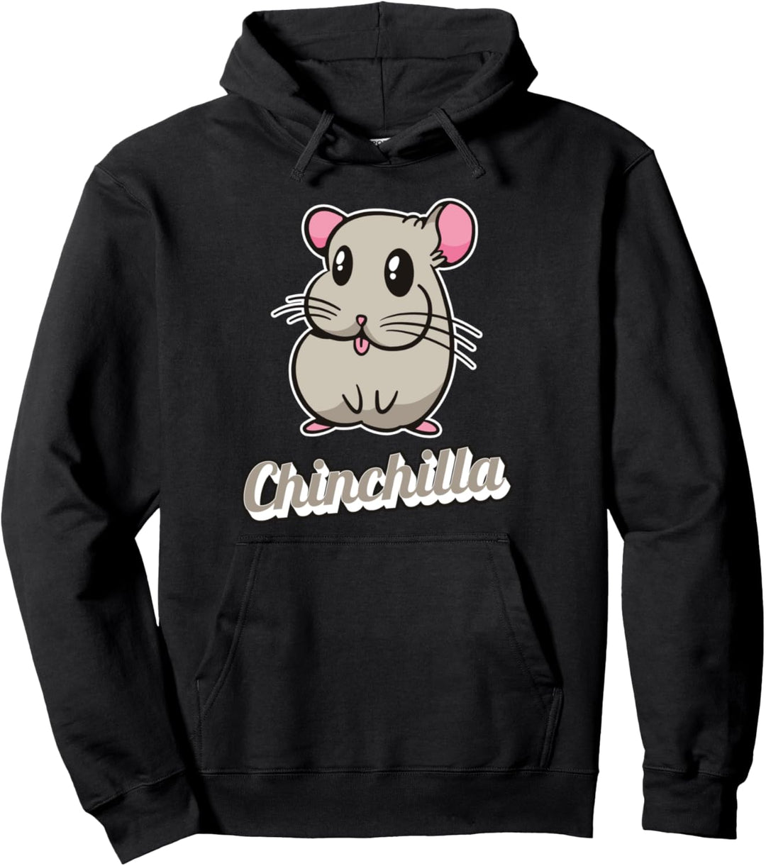 Chinchilla flauschige Tier Nagetier grosse Ohr Chinchilla Pullover Hoodie
