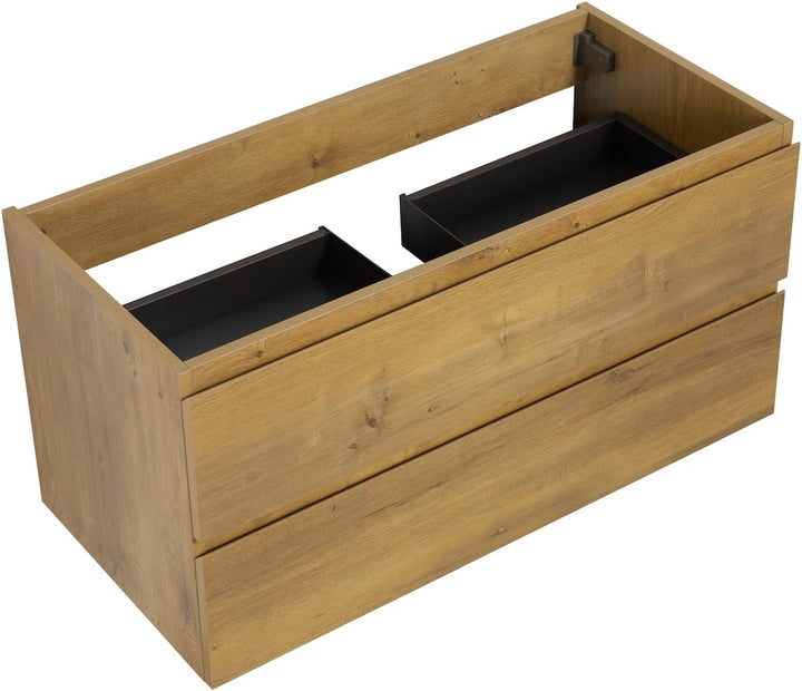 Waschbeckenunterschrank Angela 100cm - Eiche - Unterschrank Badmöbelset Unterschrank, Eiche 100cm, U