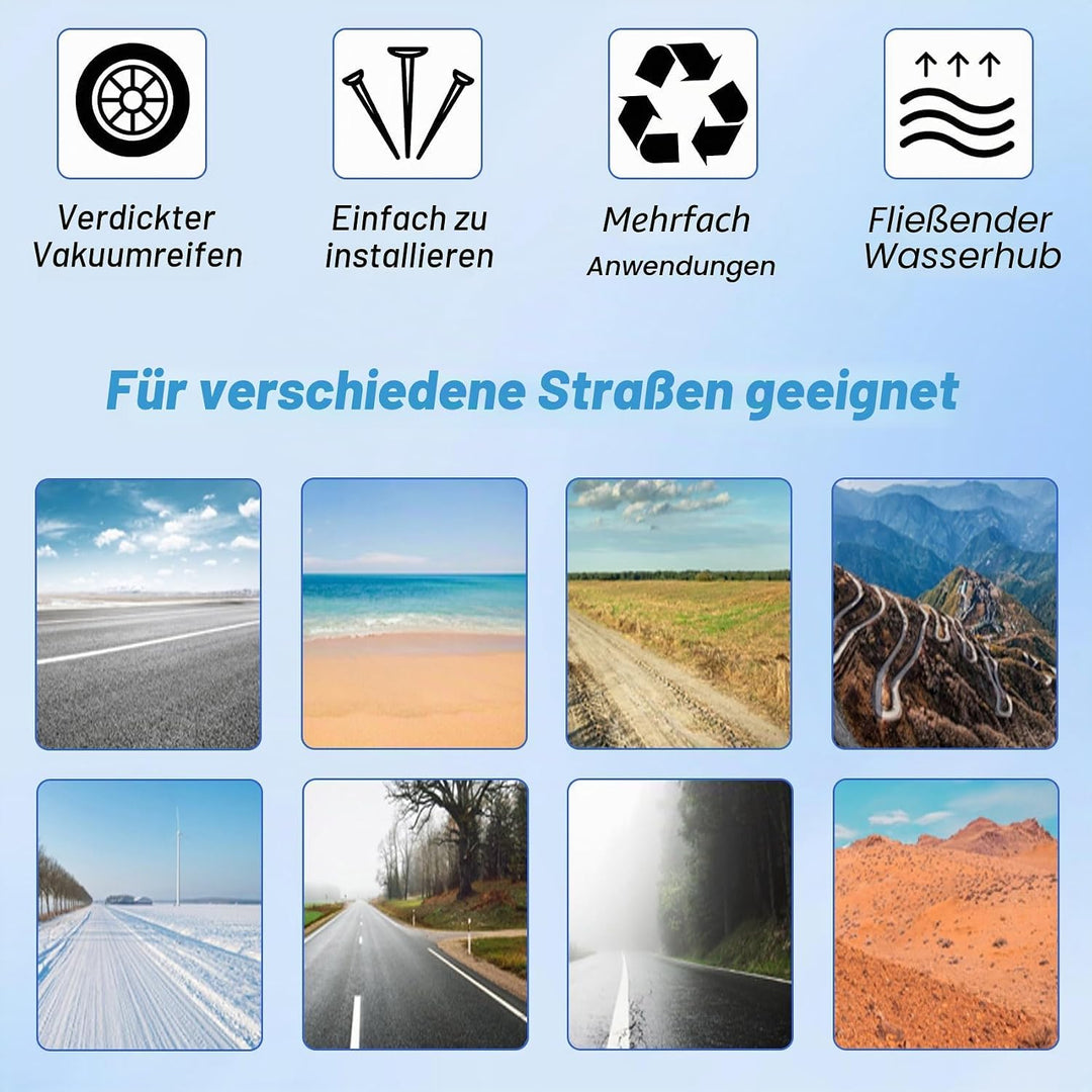 10X2.70-6.5 Vakuumreifen für Balanced Scooter, 10 Escooter Roller Reifen, Ersetzt den Originalen Sch