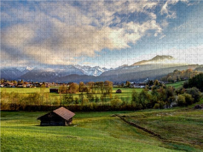 CALVENDO Puzzle Oberstdorf 1000 Teile Lege-Grösse 64 x 48 cm Foto-Puzzle Bild von TomKli, 1000 Teile