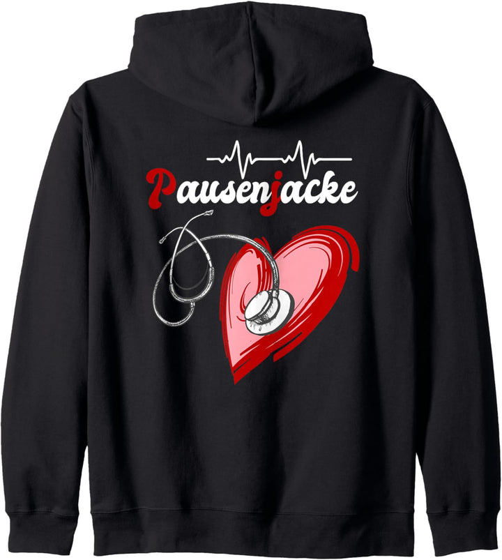 Pausenjacke für Krankenschwester, Ärzte & Altenpflegerinnen Kapuzenjacke