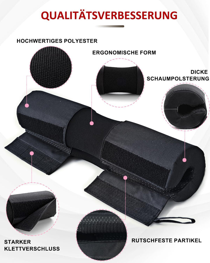 Langhantel Polster Nylon Padding AntiSlip- Hip Thrust Pad Polster für Langhantelstange - Hantel Nack