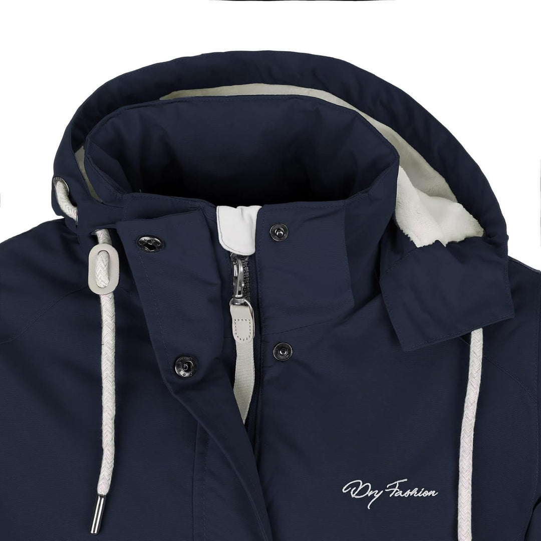 Dry Fashion Damen Funktionsmantel Aarhus gefüttert - Outdoor-Funktionsjacke wind- und wasserdicht, N