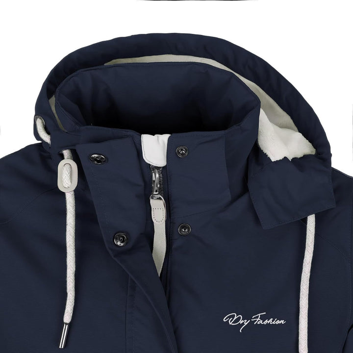 Dry Fashion Damen Funktionsmantel Aarhus gefüttert - Outdoor-Funktionsjacke wind- und wasserdicht, N