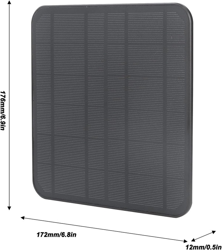 12 W Solarpanel Ladegerät für Ringkamera, IP65 Wasserdichtes, Verstellbares, Wandmontiertes Solarpan