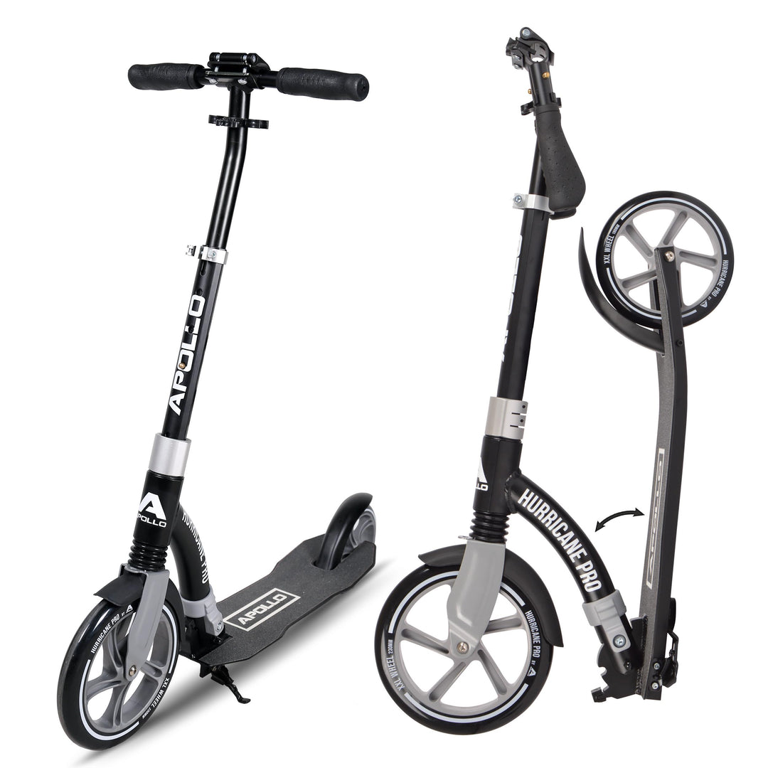 Apollo 230mm Giant XXL Wheel City-Scooter - Hurricane | Roller Erwachsene mit Federung | Cityroller