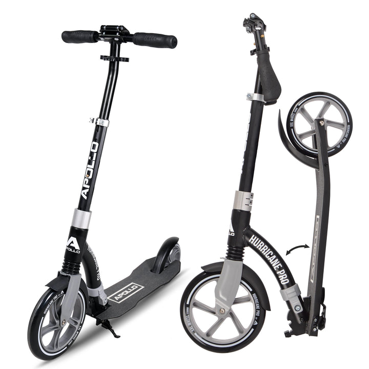 Apollo 230mm Giant XXL Wheel City-Scooter - Hurricane | Roller Erwachsene mit Federung | Cityroller
