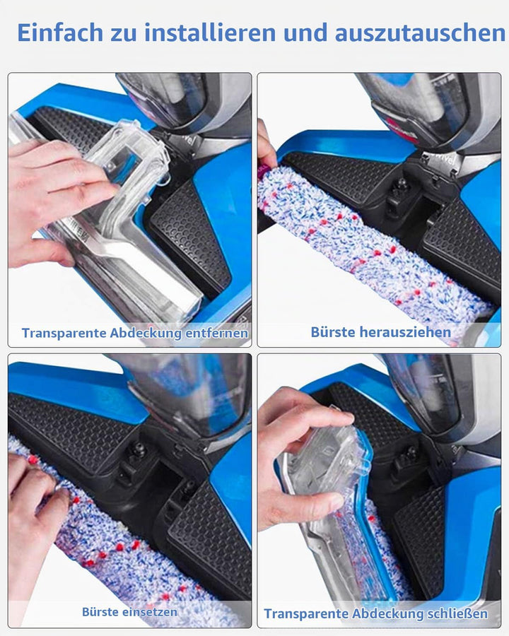 Zubehör für Bissell Crosswave 3-In-1,4 Bürstenrollen und 5 Ersatz Filter Kompatibel mit Bissell Vacu