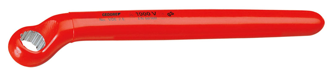 GEDORE VDE 2 E 9 VDE-Einringschlüssel, tief gekröpft, VDE isoliert bis 1000 V, nach EN 60900 / IEC 6