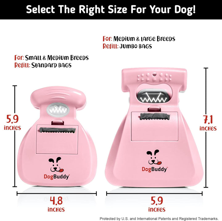DogBuddy Pooper Scooper, tragbarer Hundekot-Scooper, Sanitär-Hundekot-Abfallreiniger, robuster Hunde