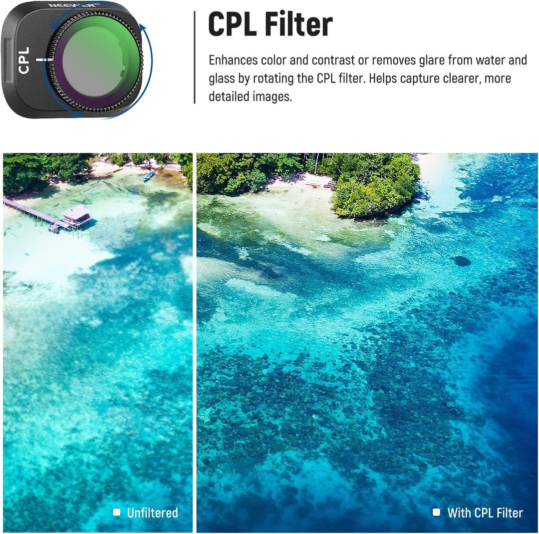 NEEWER ND Filter Set kompatibel mit DJI Mini 3Pro,Neutraldichtefilter Drohnenobjektiv Zubehör mit 6e