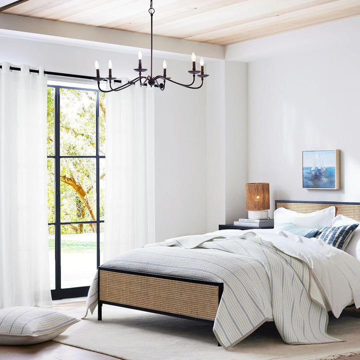 Topfinel Gardinen mit Ösen Vorhang Weiss Transparente Vorhänge Schlafzimmer Gardine Wohnzimer 225 cm