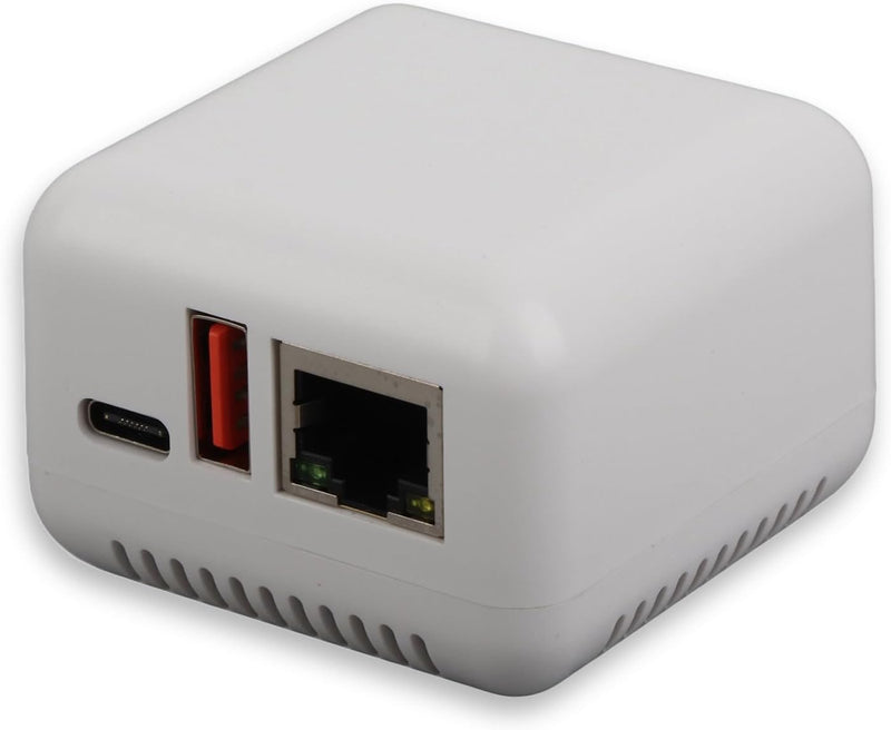 Dpofirs USB 2.0-Netzwerk-Druckserver, LAN-Druckfreigabeserver für USB-Drucker, Computer-Druckserver-