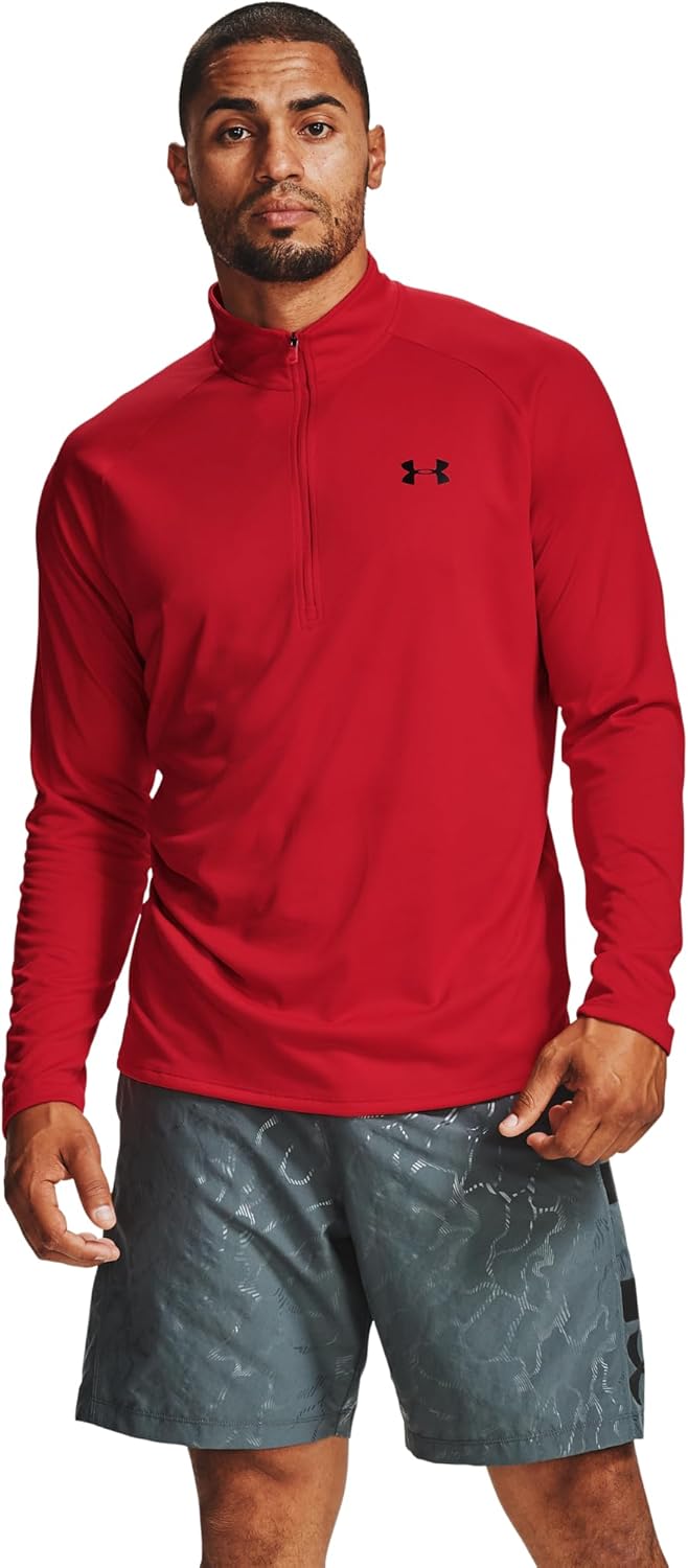 Under Armour Herren Tech 2.0 1/2 Zip Warmup Tops (1er Pack) XS Rot, XS Rot