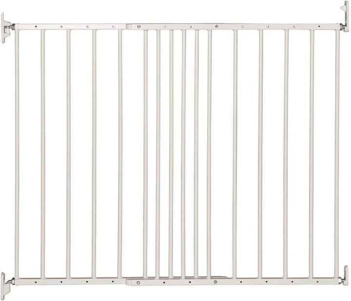 Safetots Erweiterbares Sicherheitsschraubgitter aus Metall für Babys, Weiss, 62.5cm - 106.8cm, Siche