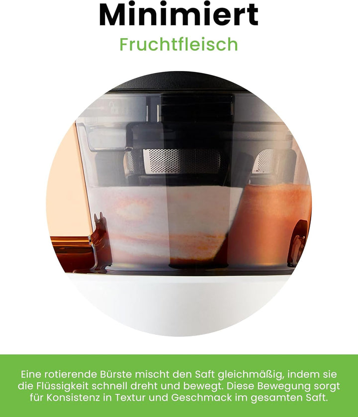 HUROM | Slow Juicer | Entsafter Gemüse und Obst | H320N | Elektrische Kaltpresse | Ruhiger Motor | L