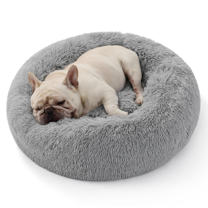 BEDSURE Hundebett waschbar Flauschiges Katzenbett - Ø 70 cm Katzenschlafplatz für Katzen und Hunde,