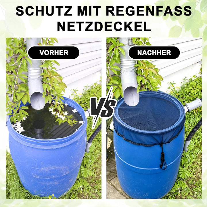 3 Stück Regentonnen Netz, 120 cm Verstellbare Regentonnennetz, Regentonne Abdeckung