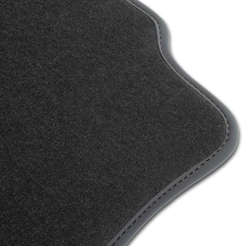 M MOTOS Velours Premium fussmatten Auto kompatibel mit Renault Scenic II 2003-2009 - Premium, Matt,